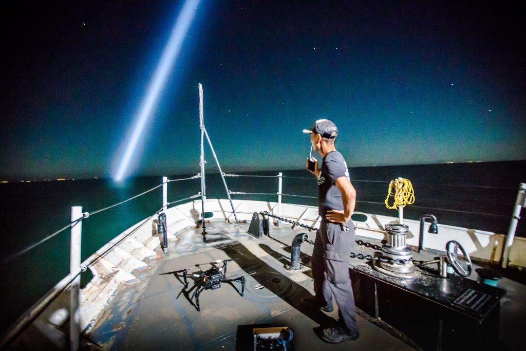 Roy Sasano at work on Operation Milagro II